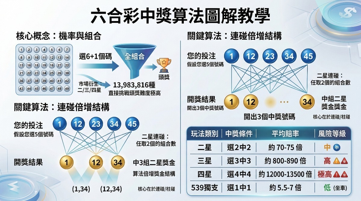 六合彩中獎算法圖解教學：3分鐘看懂拖牌走勢圖，提升中獎機率技巧